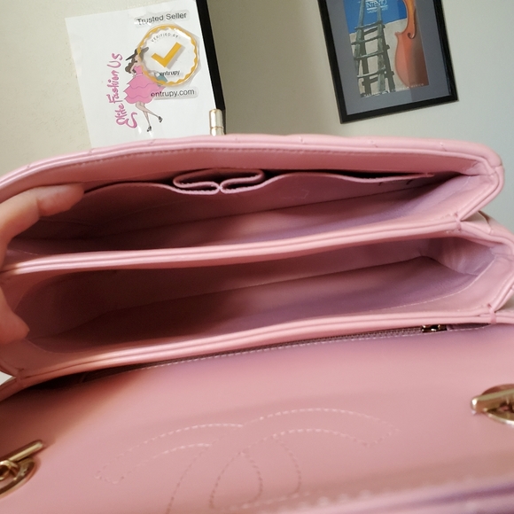 Chanel trendy small pink gold hard ware bag - Picture 11 of 17